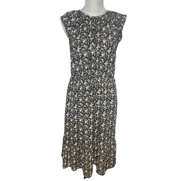 J. Crew Mercantile cap-sleeve midi dress superbloom size S - Picture 9 of 13